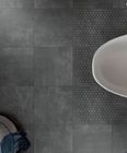 Schwarzer Farbzement-Steinblick decken rustikales Porzellan für nicht Beleg-Badezimmer-Bodenfliesen mit Ziegeln